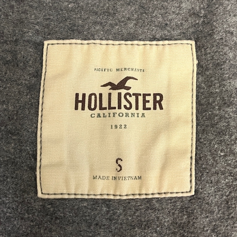 Hollister Vintage Y2K California Gray Off Shoulder Sweatshirt Small - Picture 8 of 8